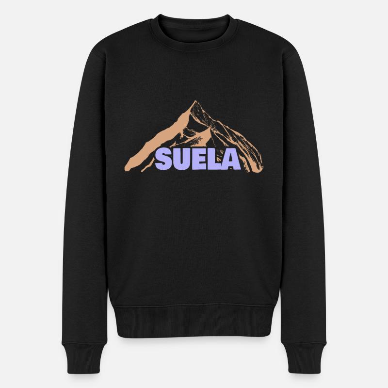 Geschenkidee Suela - Männer Premium Bio Pullover - Schwarz
