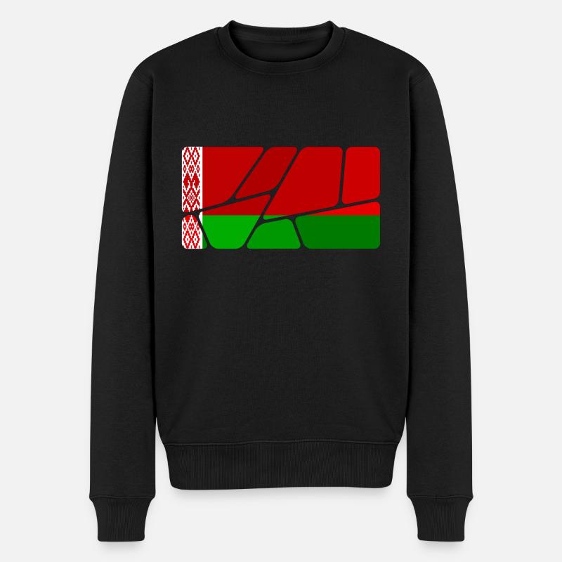 Weißrussland Weißrussland - Männer Premium Bio Pullover - Schwarz