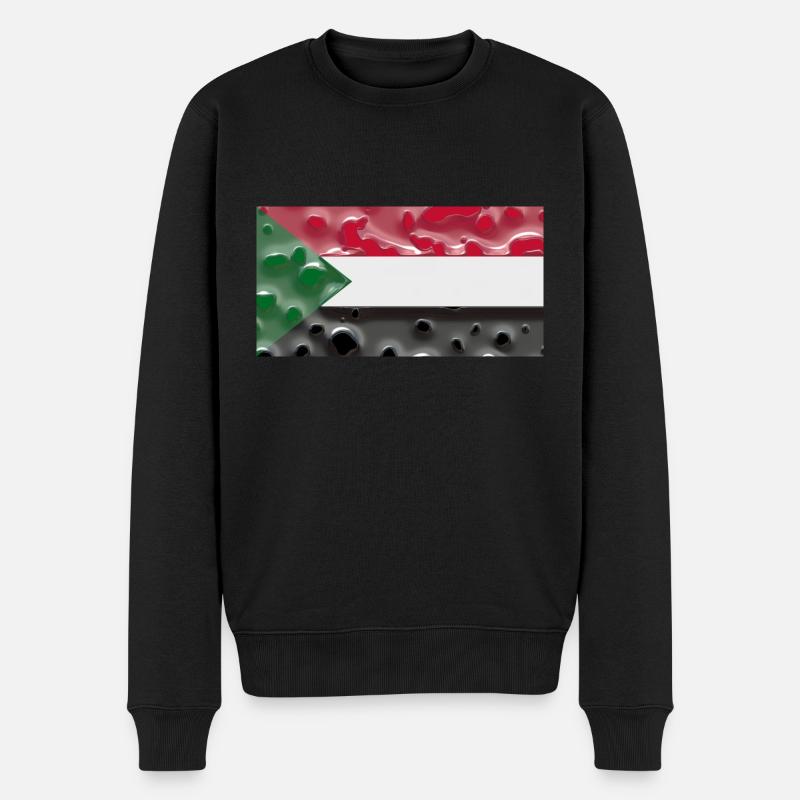 Sudan - Männer Premium Bio Pullover - Schwarz