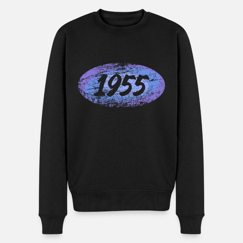 Rekrut 1955 - Männer Premium Bio Pullover - Schwarz