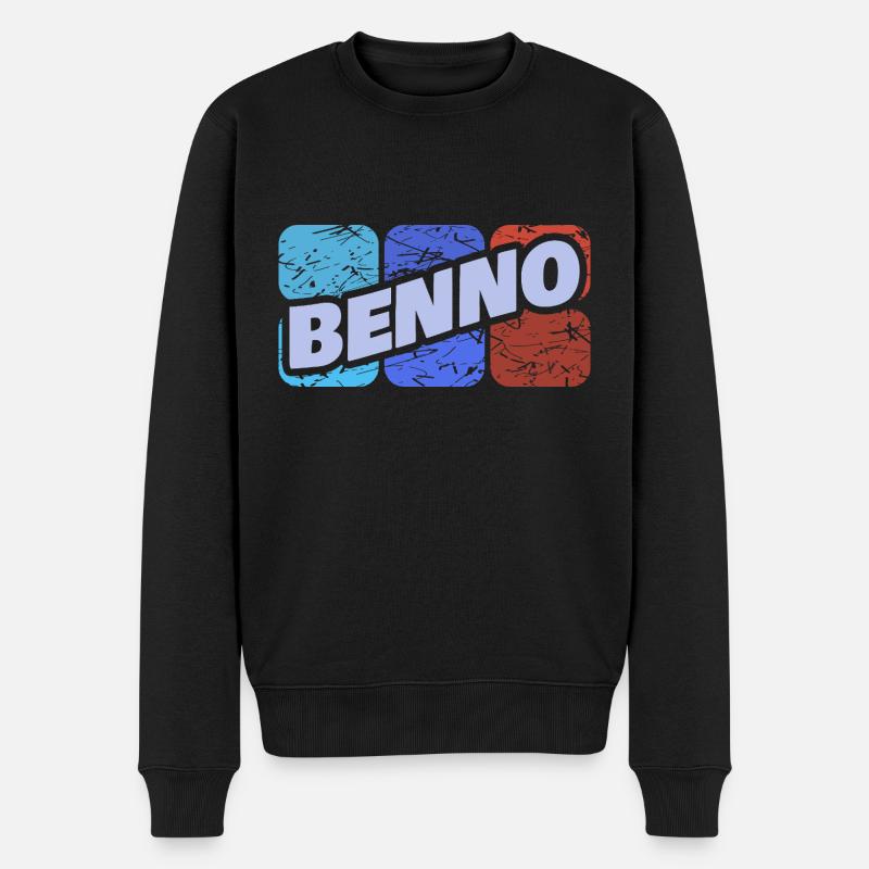 Benno Benno - Pull Premium bio Homme - noir