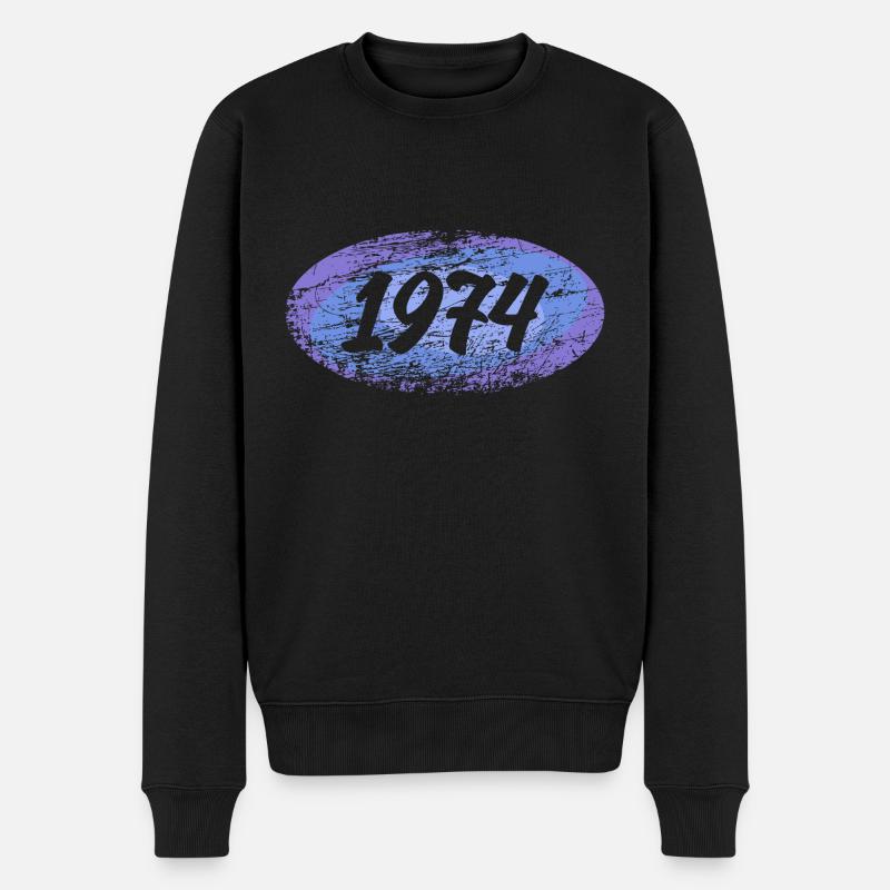Recrue 1974 - Pull Premium bio Homme - noir