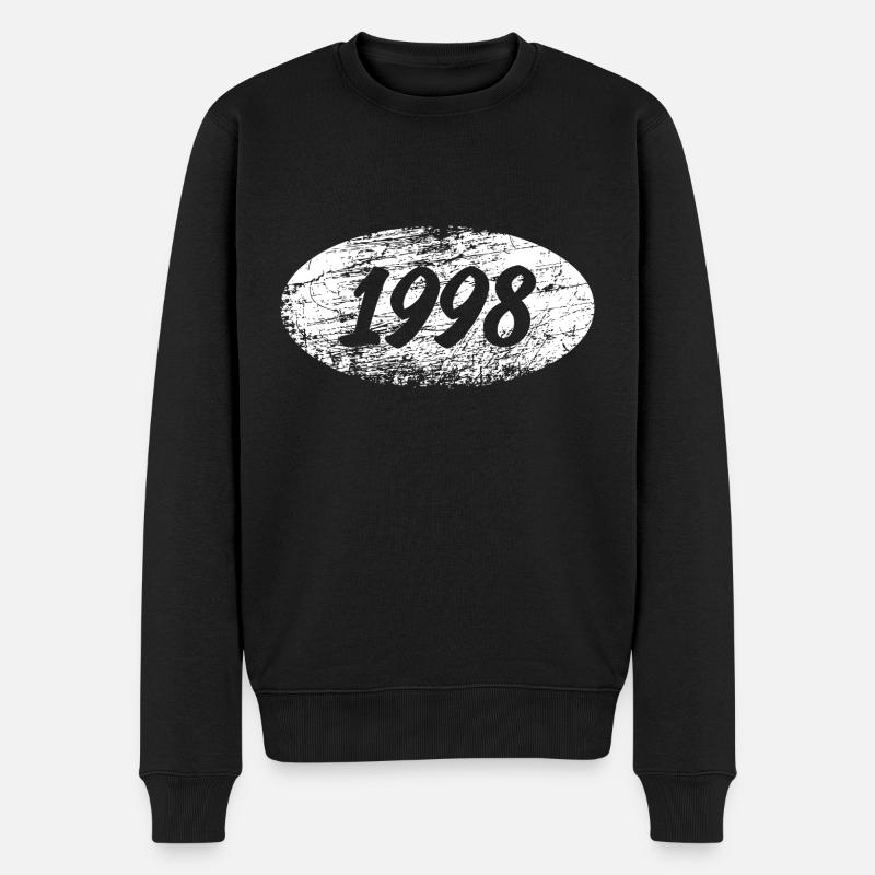1998 - Männer Premium Bio Pullover - Schwarz