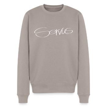 Servus Welcome Gift Idea - Men's Premium Organic Jumper - taupe - Front - Nico (187cm)