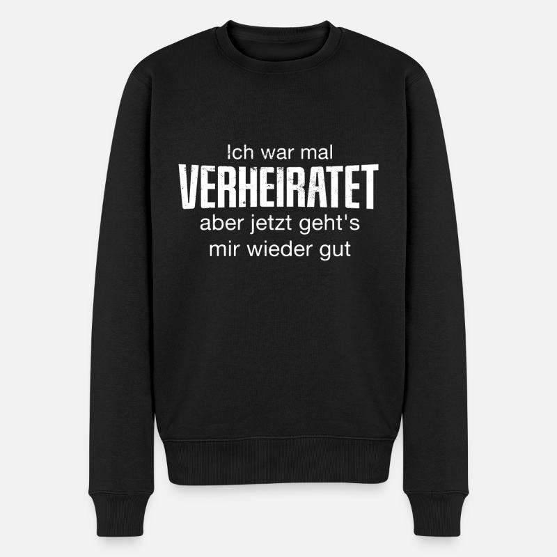 Scheidung - Männer Premium Bio Pullover - Schwarz