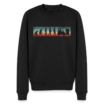 Logistics Logistician Evolution - Men's Premium Organic Jumper - black - Front - Nico (187cm)