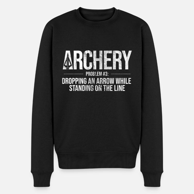 Bogenschießen Archery - Männer Premium Bio Pullover - Schwarz
