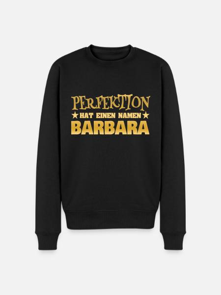 Perfektion Barbara - Männer Premium Bio Pullover - Schwarz