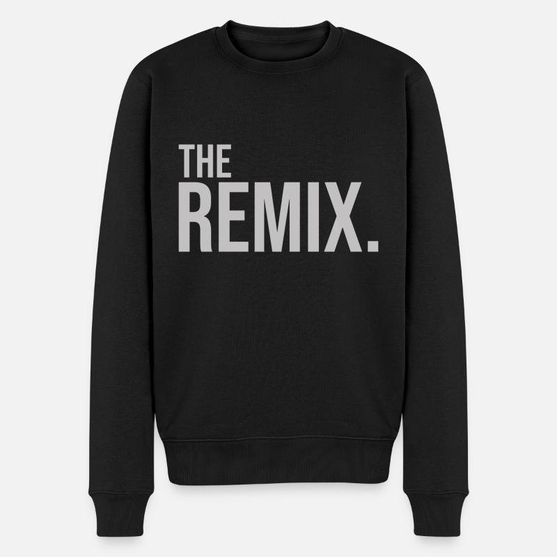 The Remix - Männer Premium Bio Pullover - Schwarz