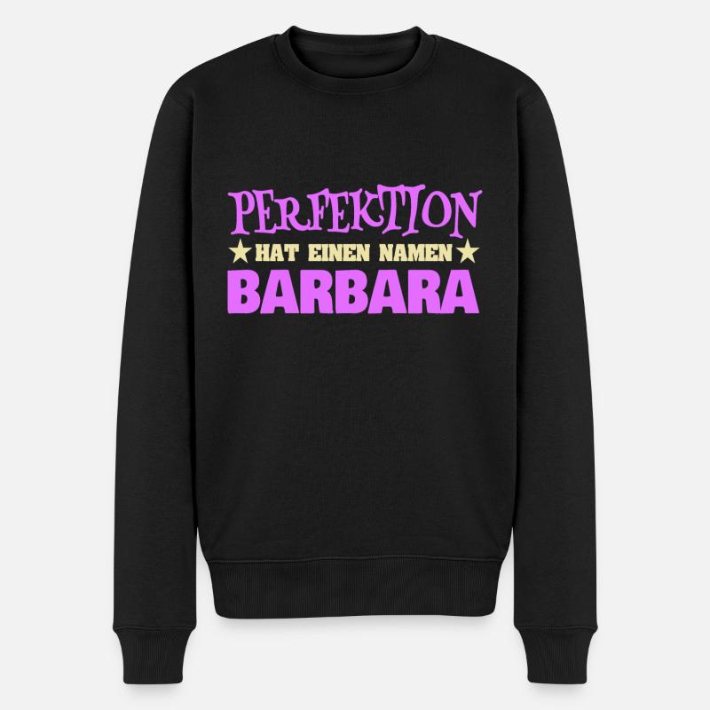 Barbara - Männer Premium Bio Pullover - Schwarz