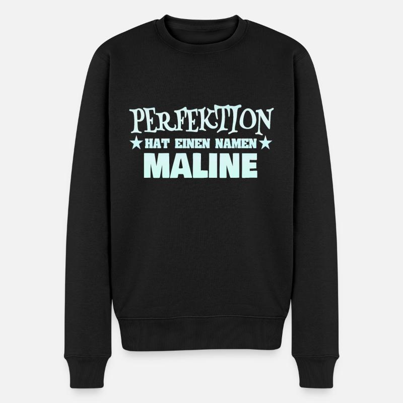 Geschenk für Maline - Männer Premium Bio Pullover - Schwarz