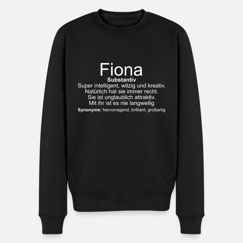Nom Définition Fiona - Pull Premium bio Homme - noir