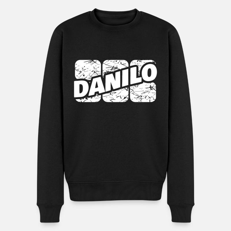 Danilo - Männer Premium Bio Pullover - Schwarz