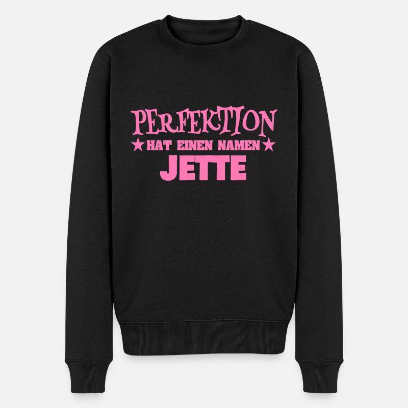 Jette - Männer Premium Bio Pullover - Schwarz