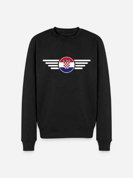 Croatia Style Design T-Shirt - Men's Premium Organic Jumper - black