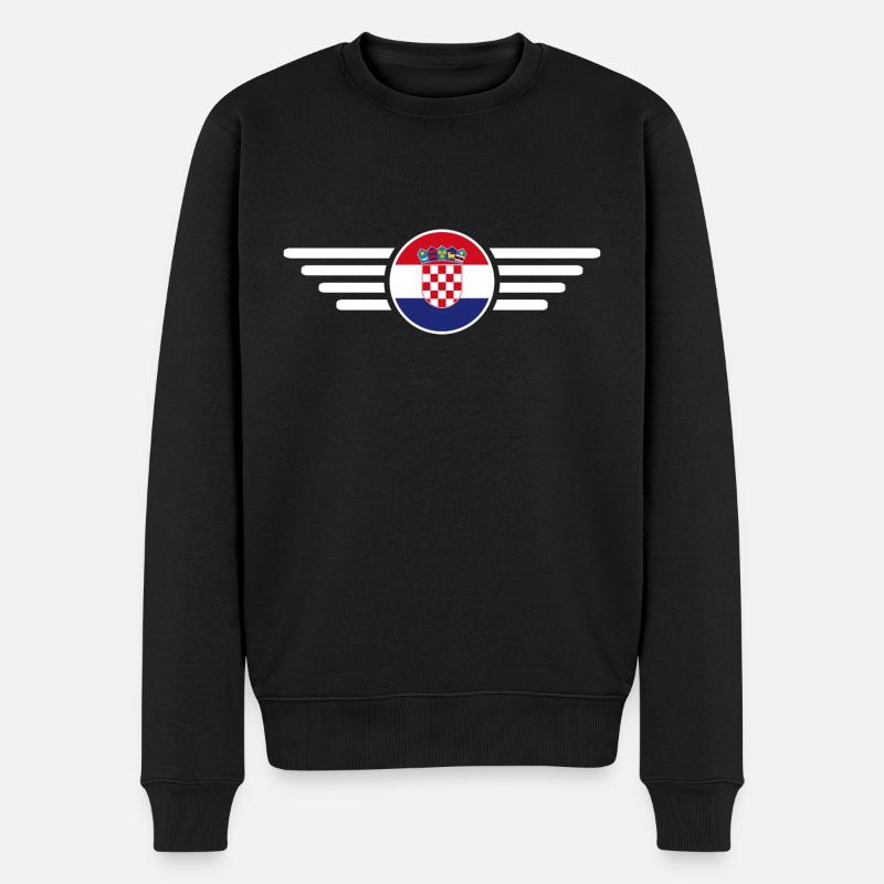 Croatie Style Design T-shirt - Pull Premium bio Homme - noir