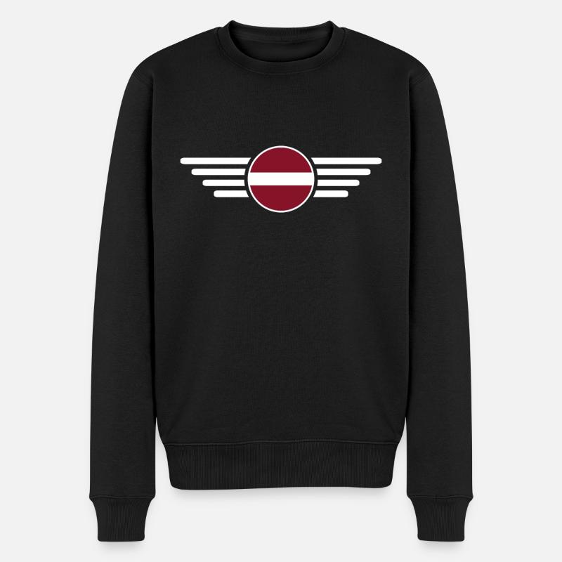 Lettonie Style Design T-shirt - Pull Premium bio Homme - noir