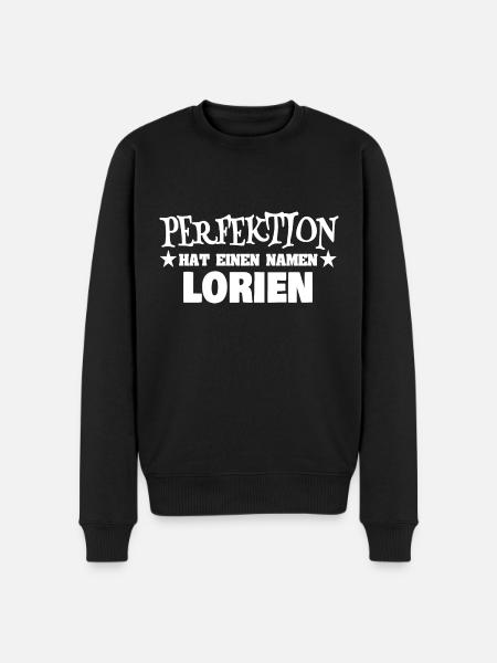 Woman's name Lorien - Men's Premium Organic Jumper - black