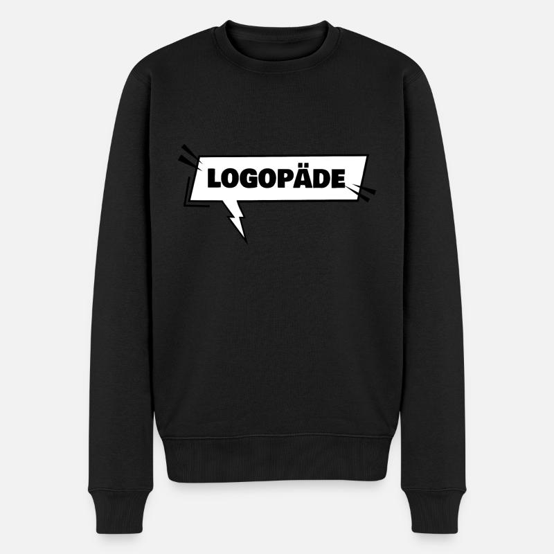 L’orthophonie comme formation - Pull Premium bio Homme - noir