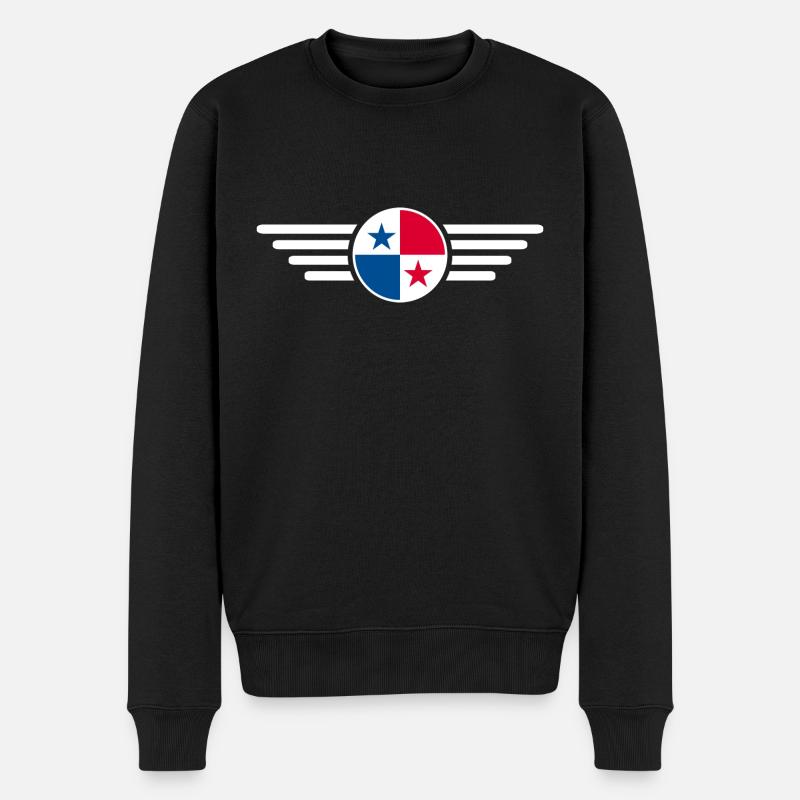 Ich liebe Panama, Eleganz Stil Design T-Shirt - Männer Premium Bio Pullover - Schwarz