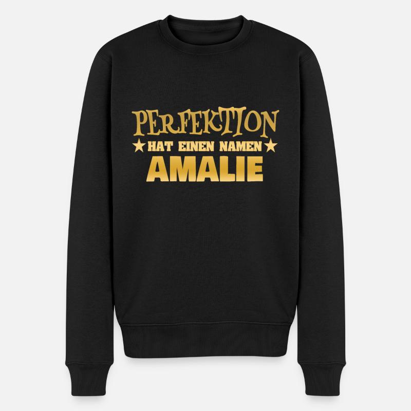 Geschenk für Amalie - Männer Premium Bio Pullover - Schwarz