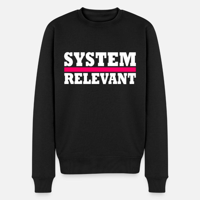 Système pertinent - Pull Premium bio Homme - noir