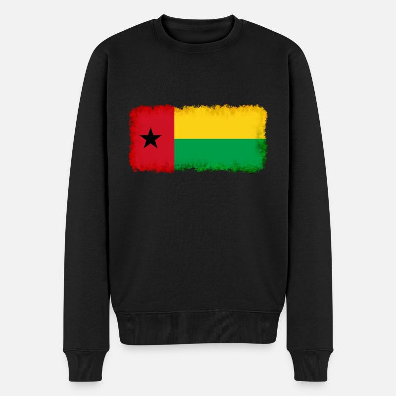Guinée-Bissau - Pull Premium bio Homme - noir