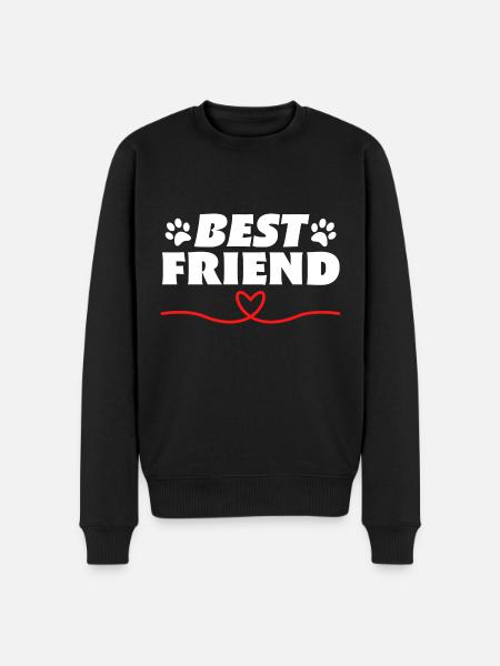 Best Friend - Men's Premium Organic Jumper - black