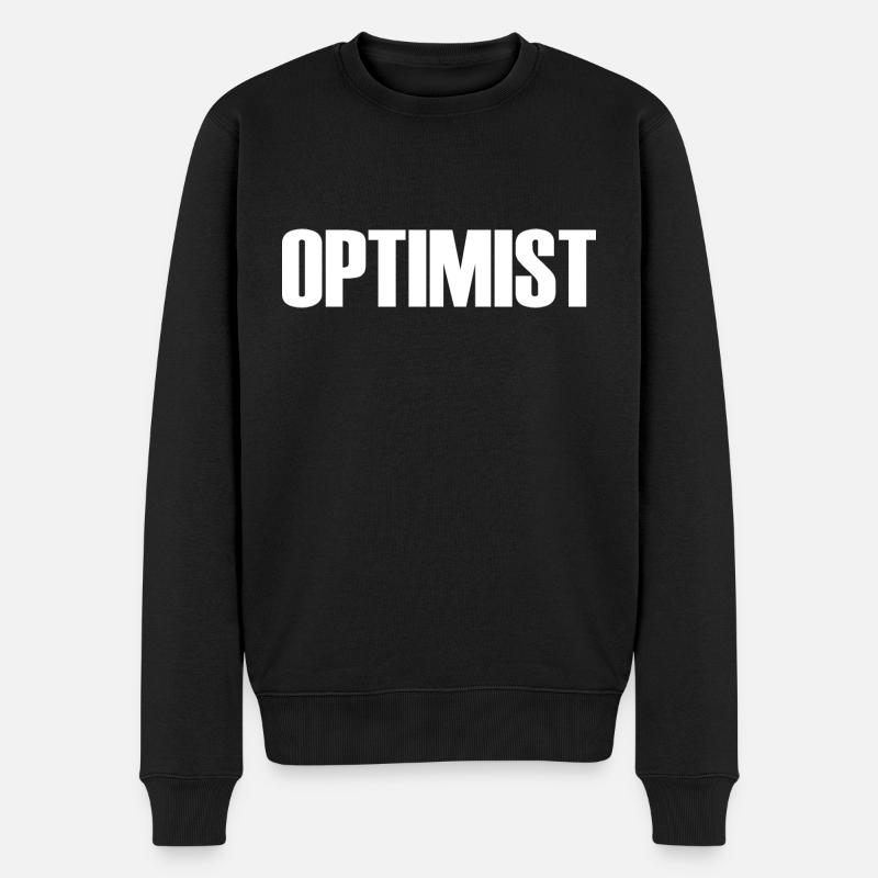 Optimiste - Pull Premium bio Homme - noir