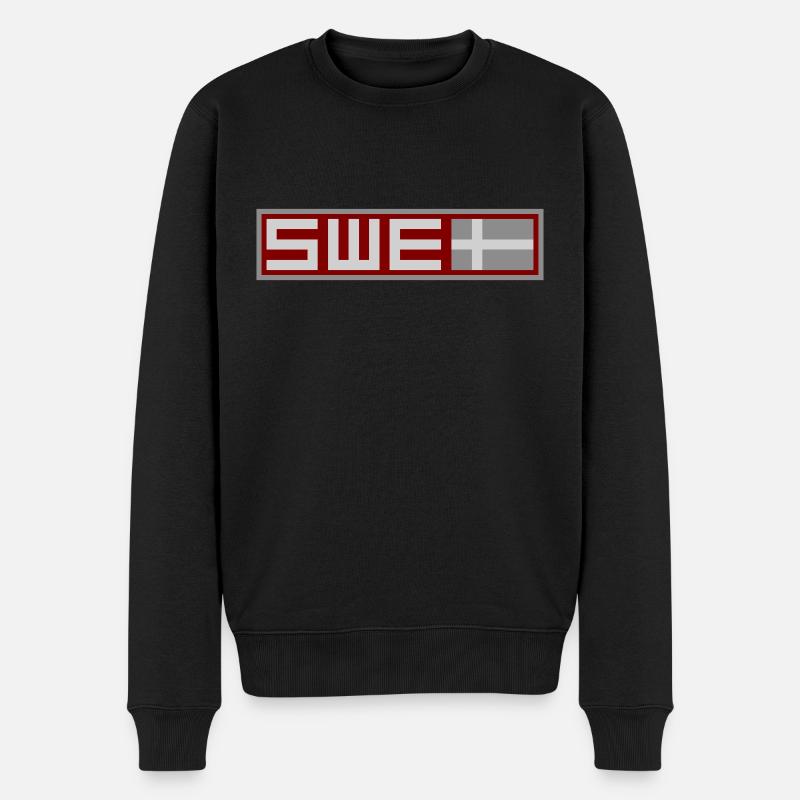 Drapeau tactique de la Suède - Pull Premium bio Homme - noir