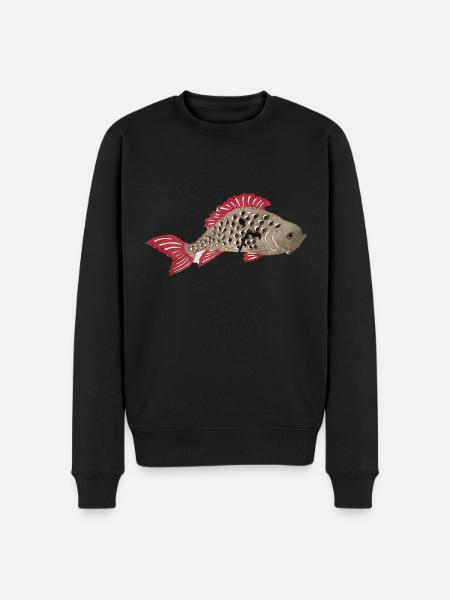 Koi carp,koi, carp, fish - Men's Premium Organic Jumper - black