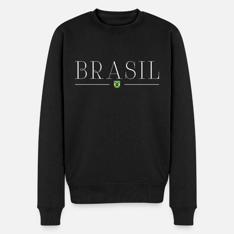 J’adore le Brésil - Pull Premium bio Homme - noir