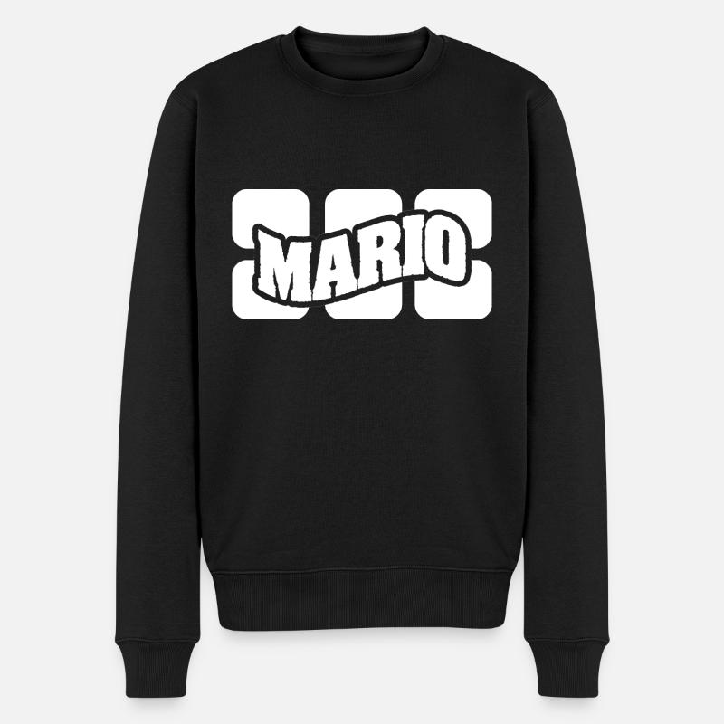 Nom Mario - Pull Premium bio Homme - noir