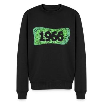 1966 1966 - Men's Premium Organic Jumper - black - Front - Nico (187cm)