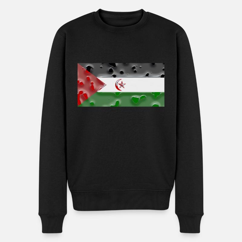 Geschenk für Westsahara - Männer Premium Bio Pullover - Schwarz