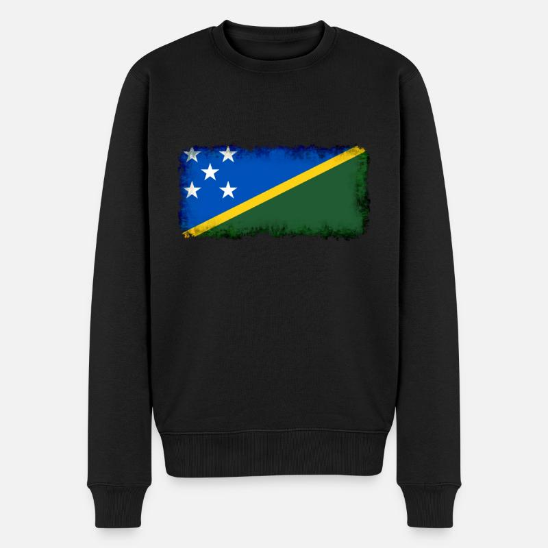 Îles Salomon - Pull Premium bio Homme - noir