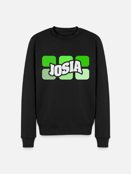 Josia - Männer Premium Bio Pullover - Schwarz