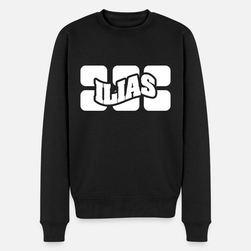 Nom Iliade - Pull Premium bio Homme - noir