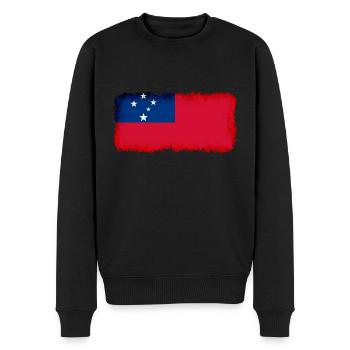 Samoa - Men's Premium Organic Jumper - black - Front - Nico (187cm)