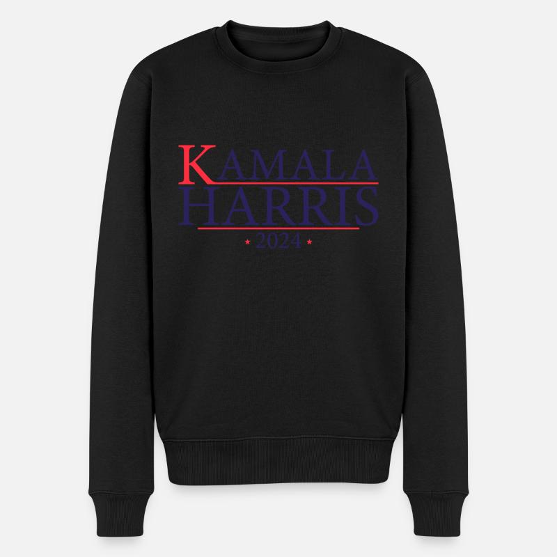 Kamala 2024 - Kamala Harris 2024 für die Präsidentin - Männer Premium Bio Pullover - Schwarz