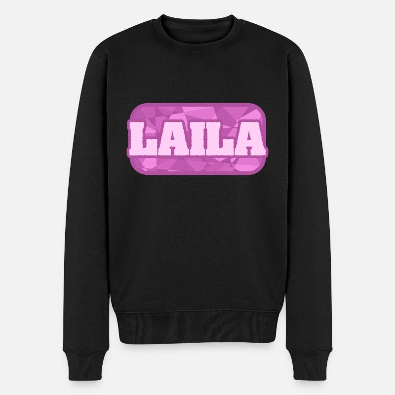 Gesundheit Laila - Männer Premium Bio Pullover - Schwarz