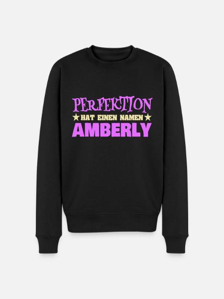 Gift for Amberly - Men's Premium Organic Jumper - black