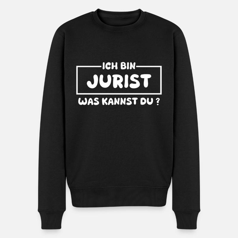Beruf Jurist - Männer Premium Bio Pullover - Schwarz