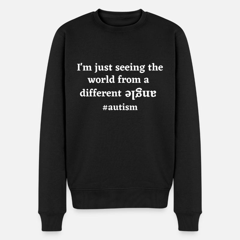 I'm just seeing the world from a different angle - Pull Premium bio Homme - noir