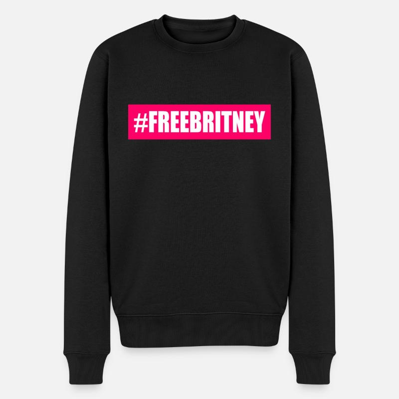 Free britney - Männer Premium Bio Pullover - Schwarz