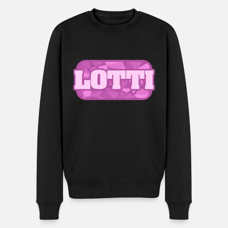Geschenk für Lotti - Männer Premium Bio Pullover - Schwarz