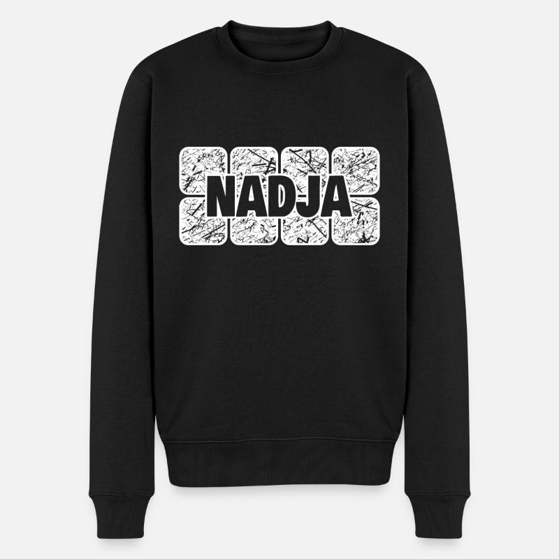 Prénom Nadja - Pull Premium bio Homme - noir