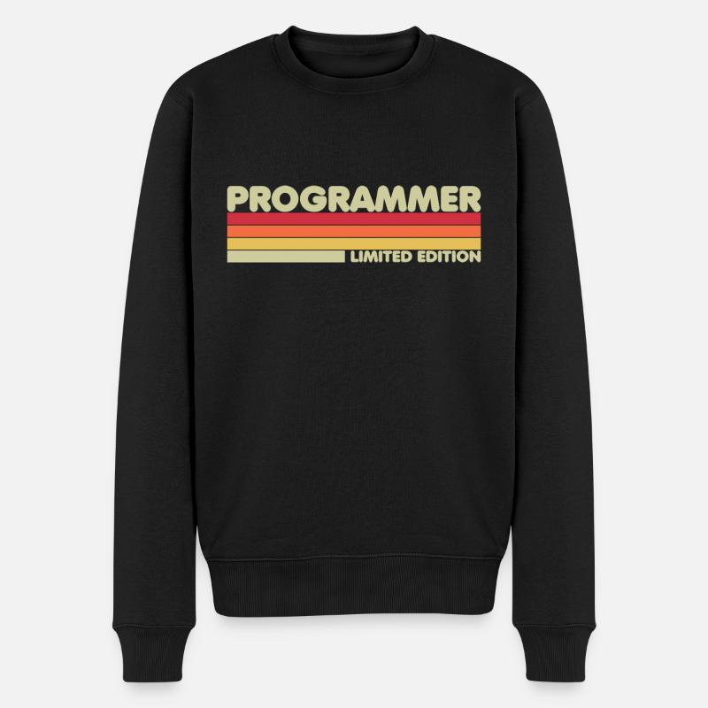 Programmer Nerd Limited Edition - Männer Premium Bio Pullover - Schwarz