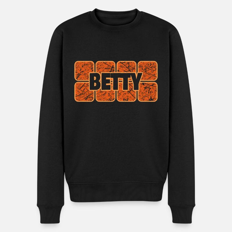 Betty comme prénom - Pull Premium bio Homme - noir