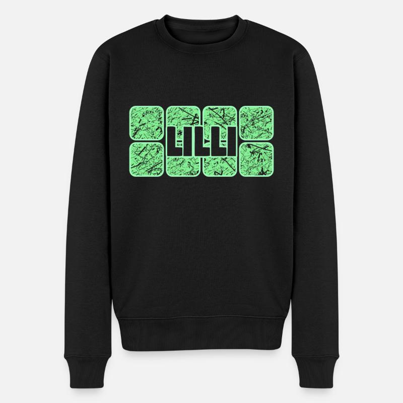 Prénom Lilli - Pull Premium bio Homme - noir